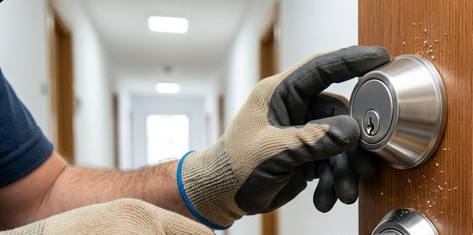 Instalación de cerradura anti-bumping en puerta de piso en El Carme, Girona